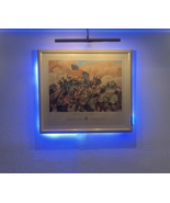 FIRST AT VICKSBURG US ARMY IN ACTION PRINT IN WHITE WOODEN FRAME FRAMED ... - $352.28 CAD