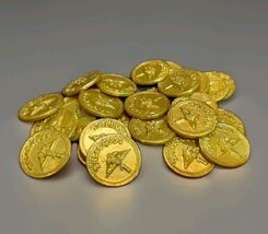  Talismam Magical Quest 4th Edition Game Parts  - 36pc GOLD COINS ONLY - $14.85