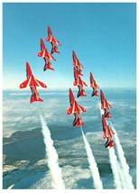 Royal Air Force The Red Arrows Military Postcard - £7.87 GBP