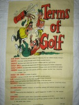 Terms of Golf Irish Linen Tea Towel - £8.65 GBP