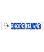 Rhode Island State Outline Novelty Metal Vanity Mini Street Sign - £19.14 GBP