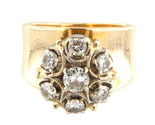 1.15 Women&#39;s Cluster ring 14kt Yellow Gold 359601 - $1,299.00