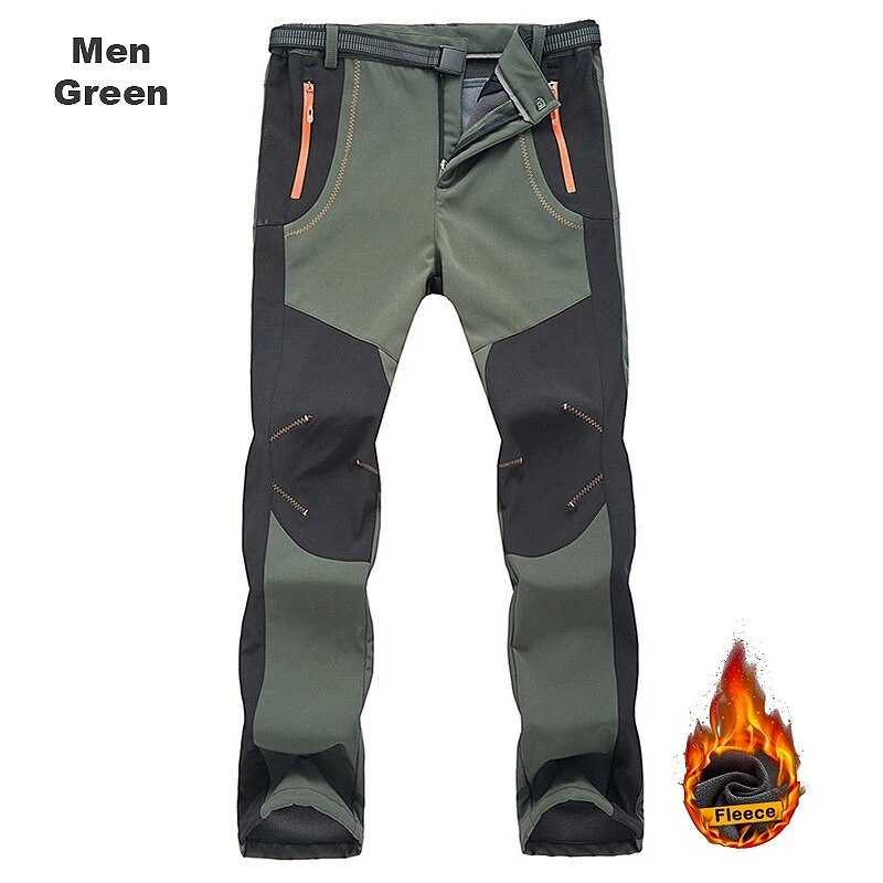 Primary image for LNGXO Thick Warm Fleece Hi Pants Men Winter Waterproof Windproof Outdoor Soft  R