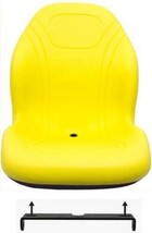John Deere Yellow Mower Seat W/Bracket Fits LX Series LX172 LX176 LX188 ETC - £126.53 GBP