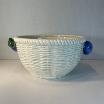 Fitz And Floyd Vegetable Garden - 2 1/2 Quart Basket Weave - Eggplant Bowl 1989 - £26.71 GBP