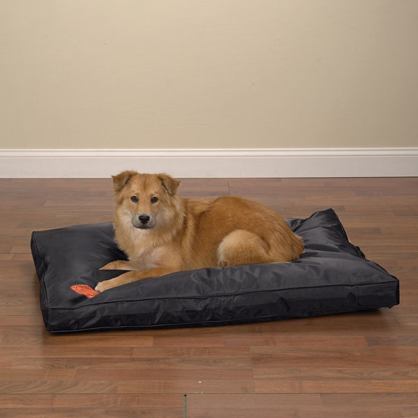 Primary image for Heavy Duty Dog Bed Chew Resistant Indoor Outdoor Tough Soft Nylon Teflon Beds 