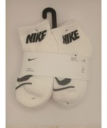 Nike Boys Kid&#39;s Cushioned Logo Ankle Socks 6 Pairs Size 7C-10C - $319.69 MXN