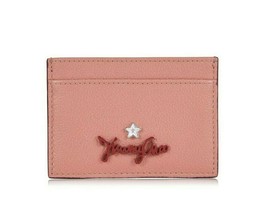 Jimmy Choo Aries Rosewood Grainy Calf Leather Card Holder in Pink New in Box - £115.68 GBP