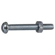 1/4&quot;-20 x 2&quot; Zinc Combo Round Head Machine Screws (20 pcs.) - $13.37