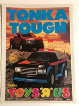 Vintage Toys R Us Magazine Advertisement Tonka Tough 1992 - £6.16 GBP