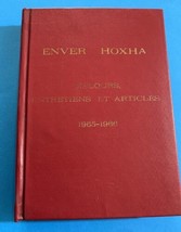 Old Albanian BOOK-ENVER HOXHA-DISCOURS Entretiens Et ARTICLES-1977-SPANISH Lang. - £47.48 GBP