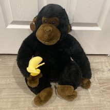 Cuddle Wit Creation Soft &amp; Cuddly 15&quot; Plush Gorilla Monkey w/ Banana 1991 - £66.96 GBP