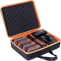 Khanka Hard Battery Storage Box Holder, Carrying Case Replacement For Black - £32.66 GBP