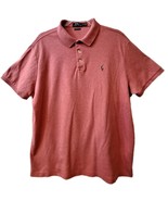 Polo Ralph Lauren Mens Shirt XL Custom Slim Fit Salmon Multicolor Pony C... - $478.90 MXN