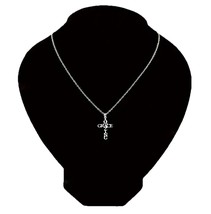 Stainless Steel Christian Amazing Grace Cross Steel Color Necklace Unise... - $5.93