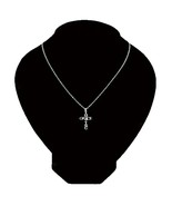 Stainless Steel Christian Amazing Grace Cross Steel Color Necklace Unise... - $5.93