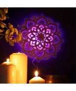 Mandala Art Wall Decor, Valentine Day Gifts, Wall Lights Home Decor Calm... - $136.55 CAD