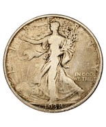 1938-D Argent Marche Liberty Demi Dollar 50C (Fin ,F, État - €118,63 EUR