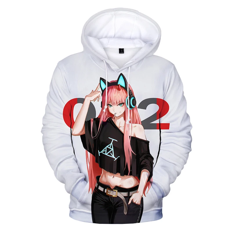 DARLING in the FRANXX 3D Hoodies  Zero Two Hoodie s Boys Girls Cute Clothes Men  - £133.60 GBP
