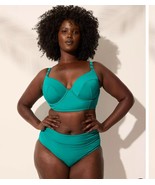 Lane Bryant Swim By Cacique High Waist Bikini Set Balconette Top 40DDD B... - $1,091.30 MXN
