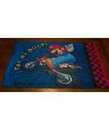 NINTENDO WII  MARIOKART Pillowcase Pillow Case SUPER MARIO LUIGI KART RACER - $20.37 CAD