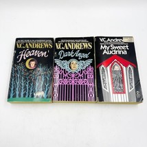 Lot 3 Vintage VC Andrews softcover Books Heaven Dark Angel My Sweet Audrina - £15.72 GBP