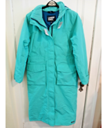 Lands’ End Women’s Squall Waterproof Long Coat Seafoam Teal Small Tall NWT - €123,38 EUR