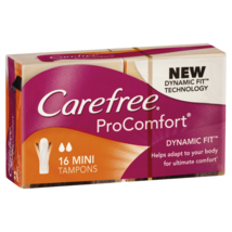 Carefree ProComfort 16 Mini Tampons - $69.21