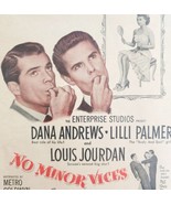 No Minor Vices Movie Film 1948 Advertisement Dana Andrews Palmer Cinema ... - $41.35 CAD
