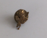 Vintage Small Bronze Colored Rose Lapel Hat Pin - $7.43