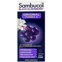 Sambucol Syrup Black Elderberry Original Formula, 7.8 Fluid Ounce - £39.81 GBP