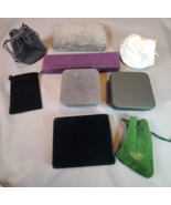 Lot 5 Velvet Jewelry Presentation Boxes &amp; 4 Bags Esposito Macys Steinbac... - £21.77 GBP