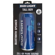 BUD LIGHT Tall Boy Bluetooth Speaker Man Caves Beach Pool Tailgates Parties Blue - £21.10 GBP