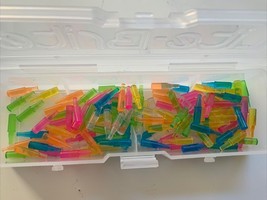 2014 Hasbro Lite-Brite pegs Clear Peg Side Carrying Case With 125 x 7/8”  - $21.75