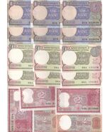 India - Lote De 17, 1 Y 2 Rupias, 4 Variedades Diferentes, Año Aleatorio... - $18.07