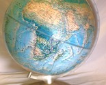 Rand McNally World Map 3D Topography Globe Stand Man Cave Vintage b - $59.39