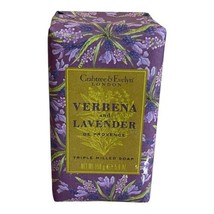 Crabtree &amp; Evelyn Verbena Lavender Soap Bar Large 5.6 oz French Milled S... - £67.57 GBP