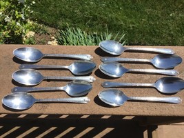 Exquisite Pattern Silverplate Teaspoons Set of 10 Wm Rogers &amp; Son - £13.23 GBP