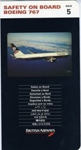 British Airways Boeing 767 Safety on Board Issue 5 1992 - £17.40 GBP