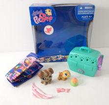 Littlest Pet Shop LPS #1197 #1198 Boxer Puppy Dog &amp; Hamster Toys COMPLETE IN BOX - £31.93 GBP