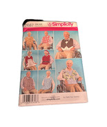 Simplicity 2687 Adult Bib Pattern Senior Clothing Protectors Hats One Size - £5.73 GBP