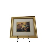 Cherub Angels Matted Art Print Gold Frame - £31.15 GBP