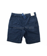 Calvin Klein Jeans Mens L Blue/ Navy Stripes 9&quot; Pull-On Casual Drawstrin... - $28.02