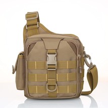 (Khaki) Fishing Tackle Bag Sling Bag - Outdoor Fishing Messenger, And Hunting. - $41.99