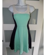 Express Multi-Color Green /Blue Sleeveless Casual Tea Dress Size S Women&#39;s - €17,38 EUR