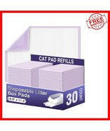 Thickened 6-Layer Litter Box Cat Pads | 30 Count Lavender Scent | 16.9&quot; ... - $587.19 MXN