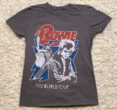 David Bowie Ziggy Stardust 1972 World Tour T Shirt Small 915A - £13.03 GBP