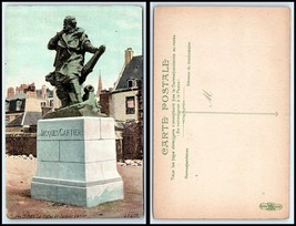 FRANCE Postcard - St. Malo, The Statue of Jacques Cartier C3 - £2.32 GBP