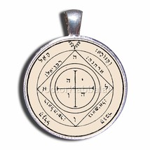 New Kabbalah Amulet for Home Protection on Parchment Solomon Seal Pendant - $78.21