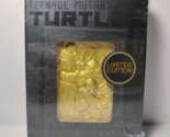 Teenage Mutant Ninja Turtles Metal Card 24k Gold Plated Ingot Official TMNT - $36.19